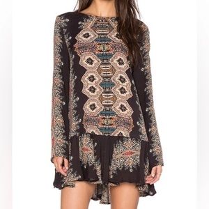 Free People Smooth Talker Boho Mini Dress